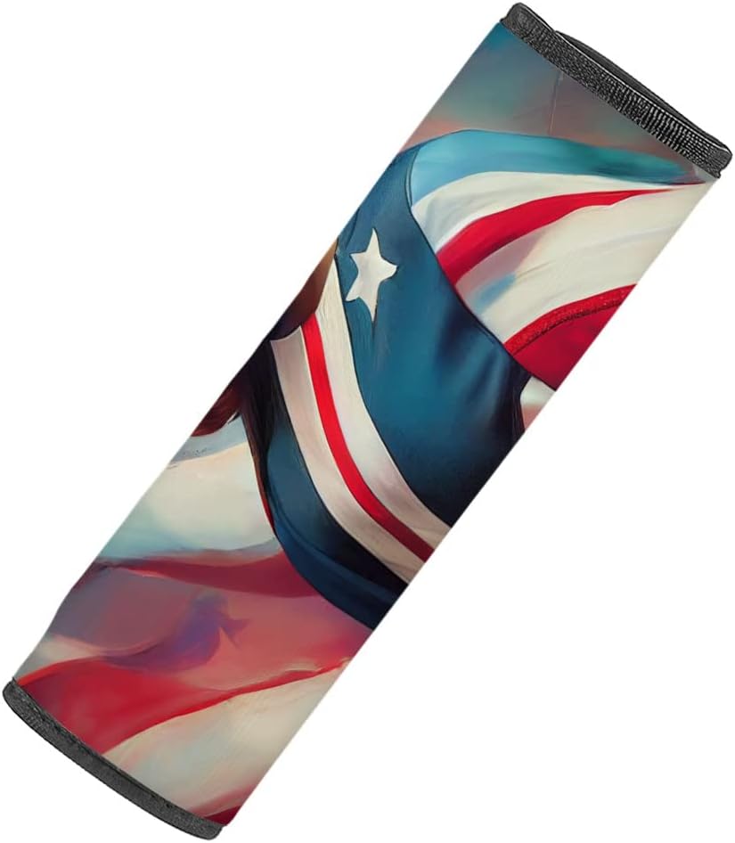 Cool Car Seat Belt Pads - Patriotic Seat Belt Covers - Graphic Seat Belt Covers