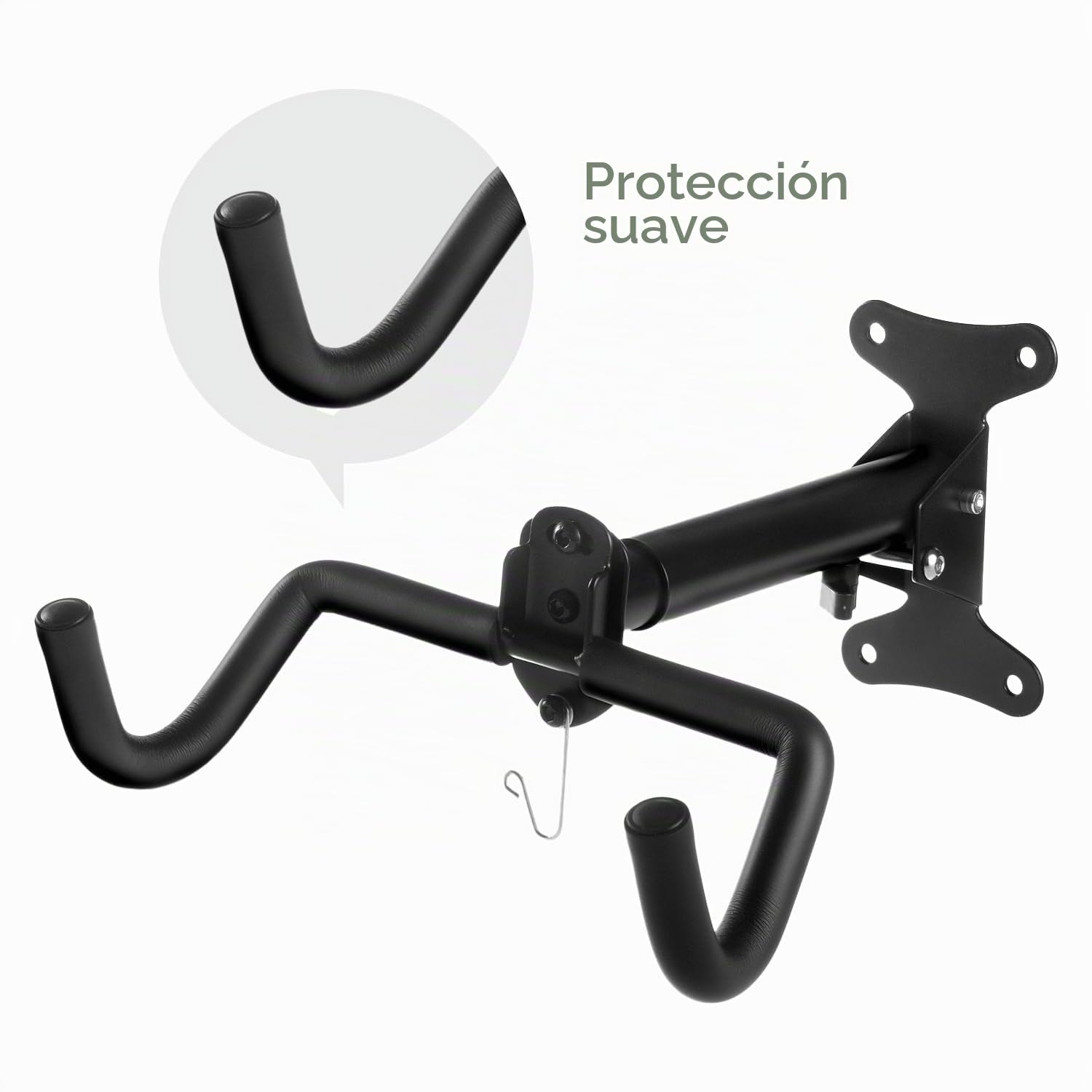 Soporte de pared para bicicletas Maclean, horizontal, acero, carga máx. 30 kg, MC-484