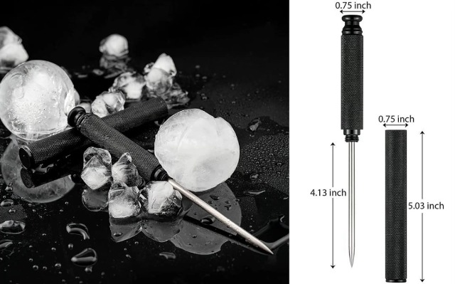 Amazon.com | Stainless Steel Ice Pick with Safety Cover, Pick Tool