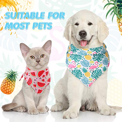 12 Pieces Halloween Dog Bandanas Triangle Dog Scarf Washable Adjustable Dog Kerchief Bibs Spider Pet Scarf For Halloween Pet Costume Supply (Fruit And Leaves Patterns) #TOP3