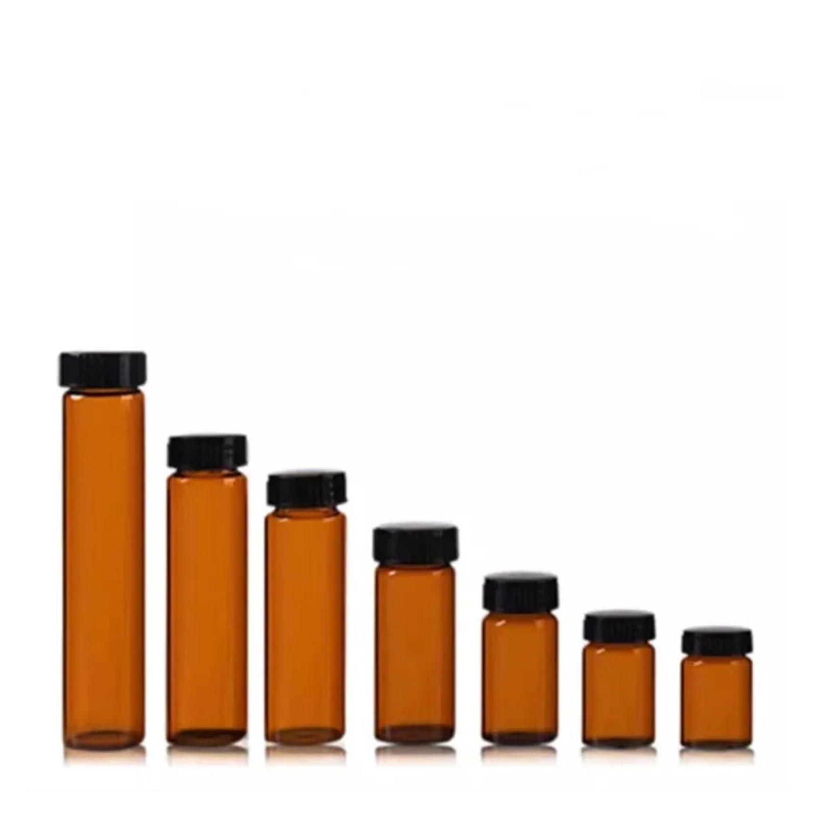 Euzhoudeqing 20Ml 20Pcs Glass Sample Vial Laboratory Reagent Bottle Small Clear Vials For Experiment(20Ml 20Pcs)