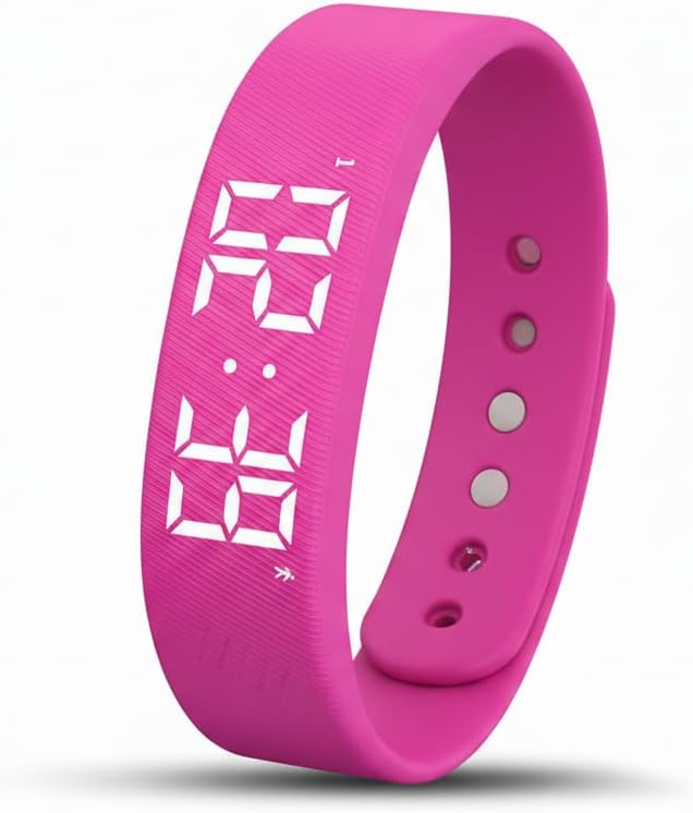 Vibrating Alarm Clock Silent Wristband for Heavy Sleepers Battery Wrist Watch Bands for Deaf Loud for Adults Wearable Bracelet Won't Wake Partner Band Vibration Wake up Extremely Deep Sleeper