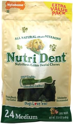 Nutrident Edible Dental Chew 24 Pc Medium