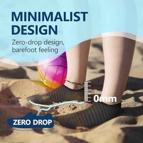 Image of JACKSHIBO Water Shoes for Women Men Quick-Dry Swim Shoes Beach Water Socks | Aqua, Swimming, Yoga, Surf, River, Lake, Kayak, Pool Socks, Cruise Essentials, Sport, Adult, Unisex, Cute, Barefoot, Vacation