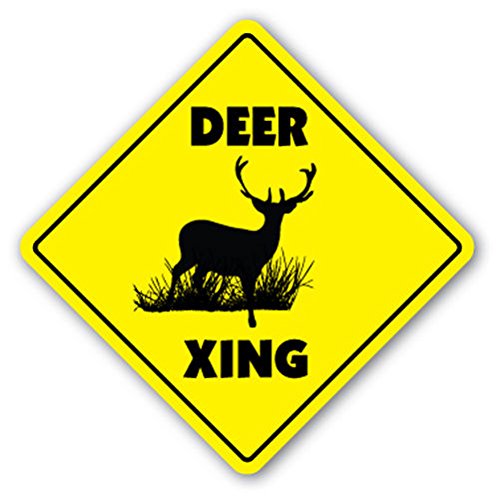 1080 Graphics Deer Crossing Sign New Xing Buck Doe Hunter