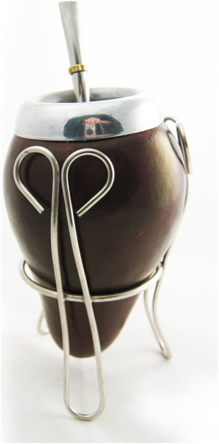 Traditional Argentine mate with stand with Straw 6365 !