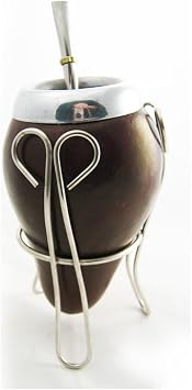Traditional Argentine mate with stand with Straw 6365 !
