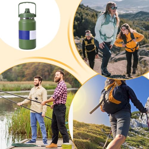 Botella de agua aislada de acero inoxidable con capacidad de 4 litros para café y deportes 6