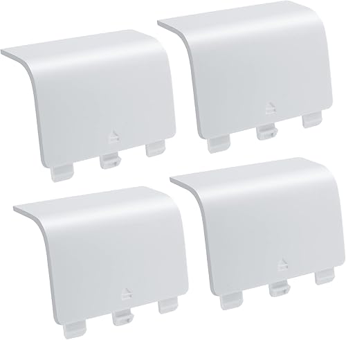 Paquete de 4 fundas de batería para Xbox Series X, Xbox Series S, parte de reparación de carcasa de la puerta trasera de la batería compatible con