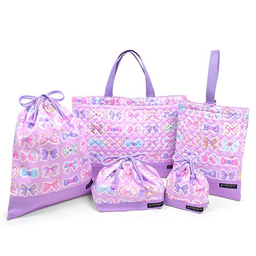 入学準備 入園準備 入学セット 入園セット 袋 女の子 入園入学セット キルティング リボンデコレーション N8147700