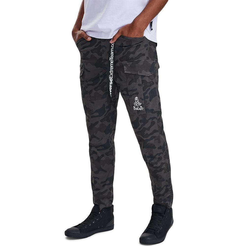 DAKAR Men's Dext Cargo Pants 04 Trousers, Camuf, 34, Camuf