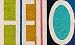 Novogratz Aloha Collection Hello Doormat, Multi, 1'6" x 2'6", Multicolor