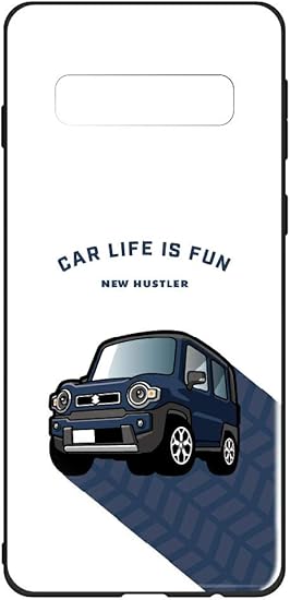 Amazon Co Jp Galaxy S10 Sc 04l ケース 背面 ガラスハイブリッドケース Samsung サムスン ギャラクシーs10プラス Sc04l Scv42 カバー スマホケース かわいい おしゃれ 車 イラスト 7281 B ディープブルー プリント 印刷 スズキ 新型 ハスラー デザイン 柄 背面