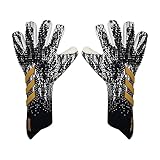 Fußball Torwarthandschuhe, Fußballhandschuhe, Fußballtorwarthandschuhe Torwart Erwachsener Professioneller Schutz rutschfeste Latex Verschleißfeste Torwarthandschuhe Training und Spiel
