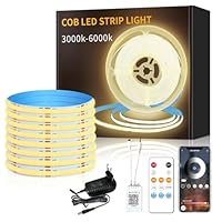 COB LED Streifen 10m - APP Steuerung, Dimmbar, 3000K Warmweiß