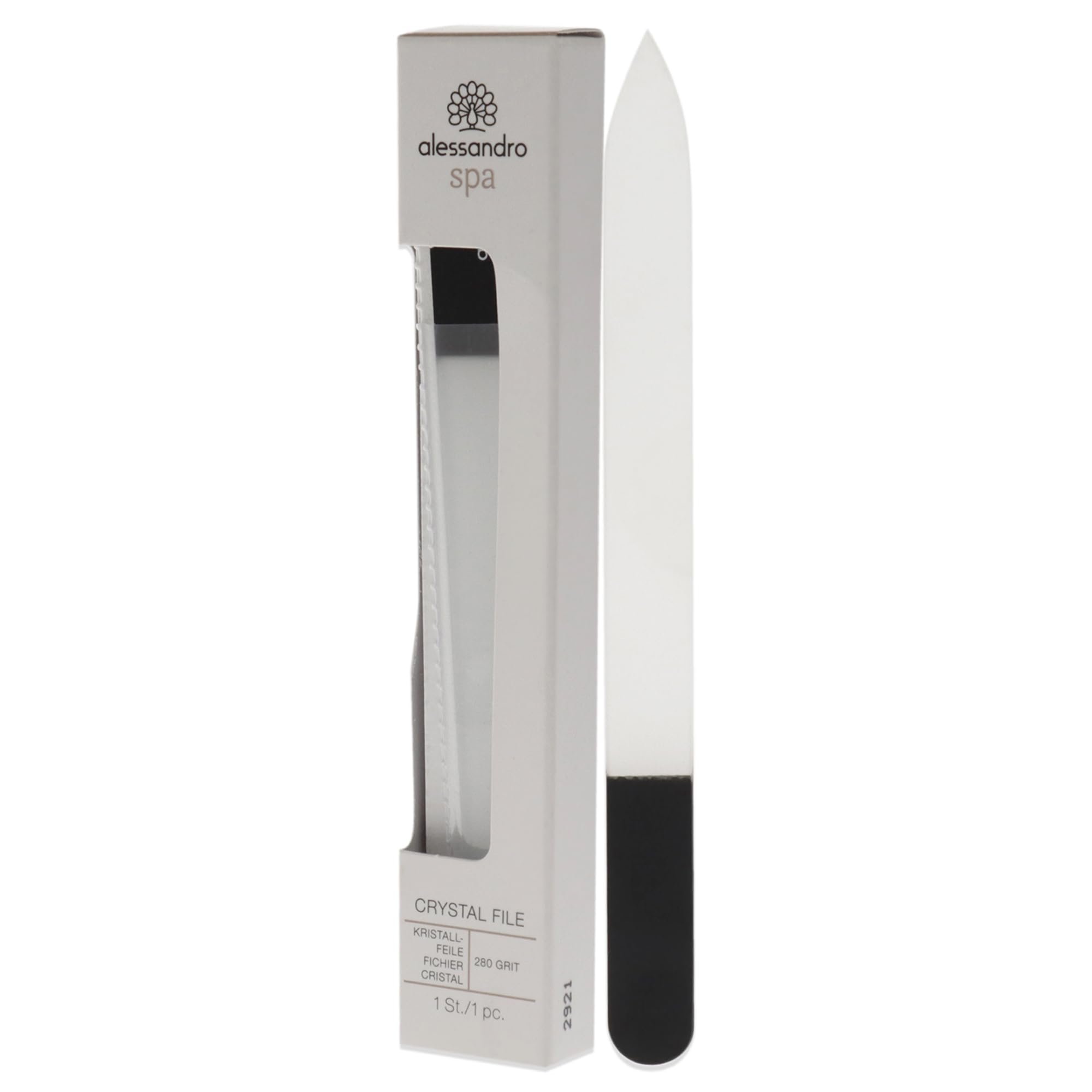 alessandro Spa Crystal Nail File - kryształowy pilnik do paznokci, szklany pilnik do paznokci naturalnych, 1 sztuka