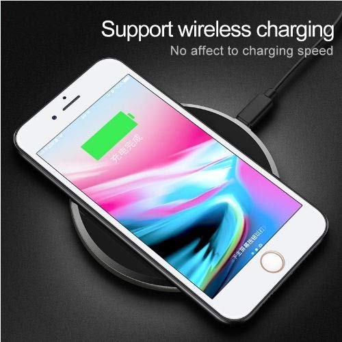 Image of MOBITUSSION 9H Toughened Glass Back Case with Shockproof TPU Bumper Back Cover Case(GlassBack IphoneXsMax-White)