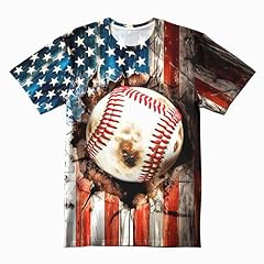 American Flag Baseball T