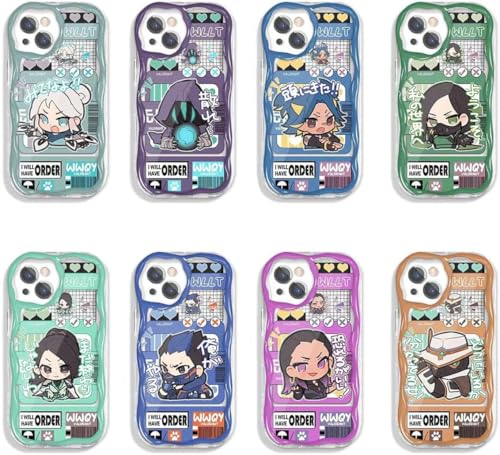 ヴァロラント スマホケース 人気キャラ ジェット サイファー フェニックス キルジョイ ネオン アイフォン 携帯ケース TPU スマホカバー 多機種対応 耐衝撃 滑り止め 応援グッズ クリスマス 誕生日 プレゼント (08,iP 15) [並行輸入品]（Amazon）