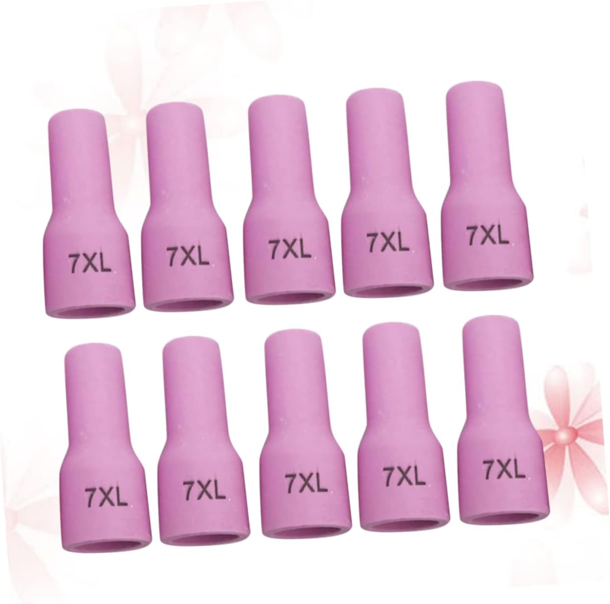 Lurrose 10Pcs Argon Arc Welding Nozzles Durable Ceramic Covers for Series Series Enhanced Comfort for Professional Welders Low Burn Loss Rate