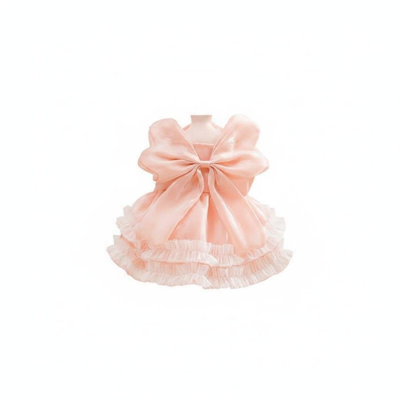 Furry Princess Dress Fairy Style Bowknot Pet Dress Layered Ruffles Small Dog Tutu Skirt for Cats, Parties, Photo Shoots Pink L|Pet Supplies| Dog Supplies| Clothing & Shoes-image-28