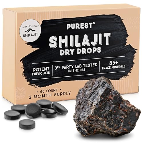 Pure Himalayan Shilajit | 100% Pure Natural Shilajit Grade A Max Potency 85+ Trace Minerals & Fulvic...