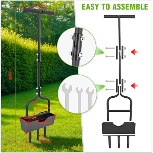 Herramienta manual para airear césped Yesker de 39 pulgadas miniatura 6