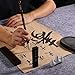 Buart 12pcs set Portable Chinese Calligraphy Set For beginner, Brush, Ink,Writing Paper, Inkstone, Sumi set with Roll-up Felt Mat For Calligraphy class