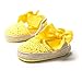 ESTAMICO Infant Girls' Net-Yarn Lace Bow Sandals Yellow US 3