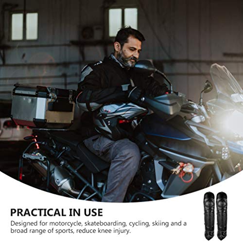 CLISPEED Joelheiras para Joelheiras Adultas de 72X38 Cm Protetor de Manga Longa Preta Ajustável Anti