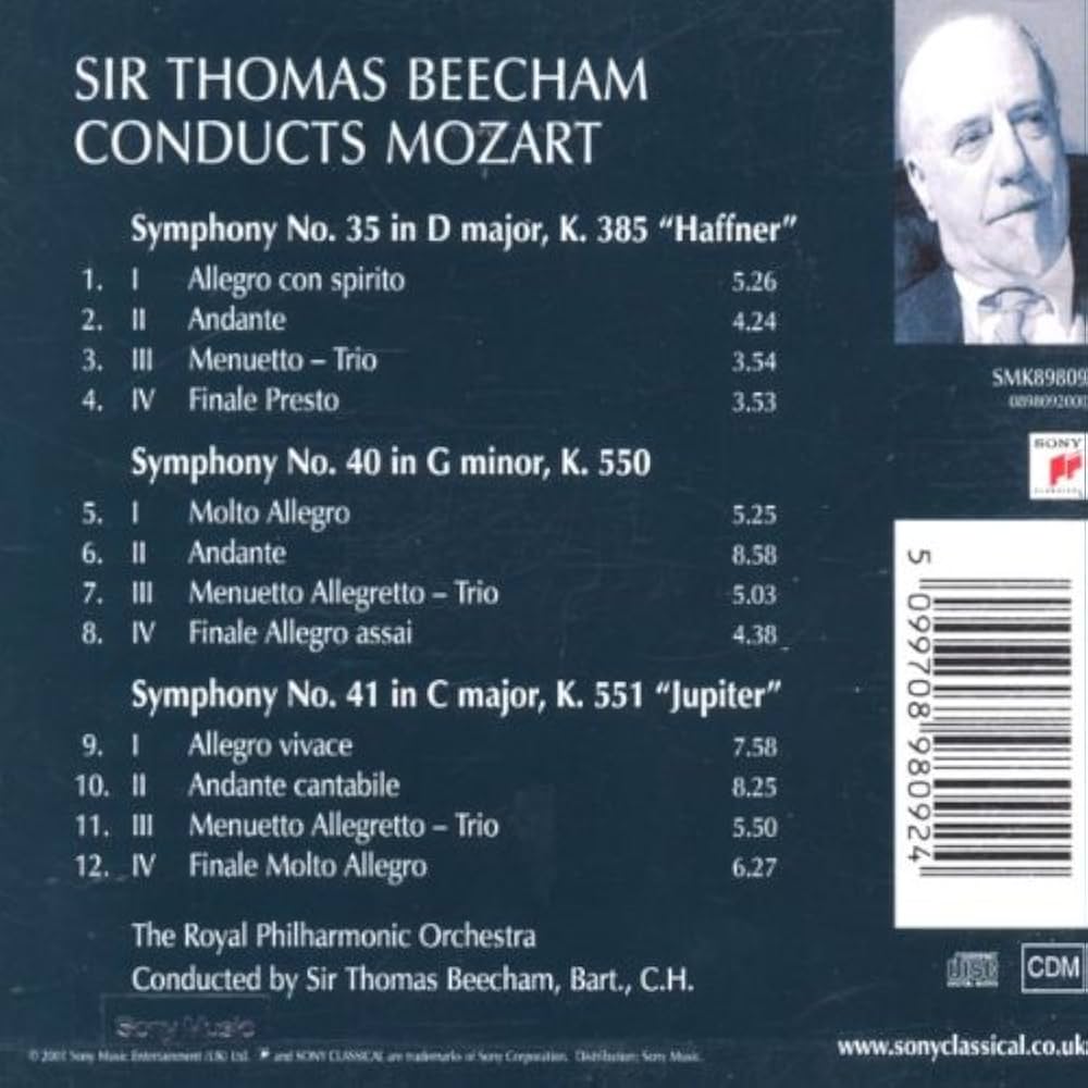 Mozart, Wolfgang Amadeus, Thomas Beecham, Royal Philharmonic