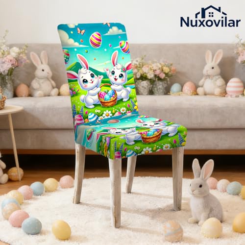 Image of Nuxovilar Bunny Floral Print Milk Silk 23.6x66.9in 4PCS Covers