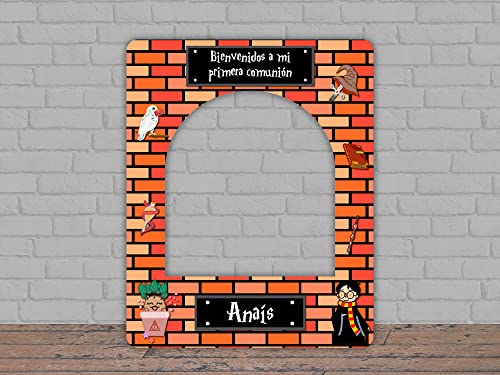 Oedim Photocall Comunión Mágica + Cartel, 100x80cm + 60x55cm, Photocall Decorativo para Eventos o Celebraciones puntuales, Photocall Divertido