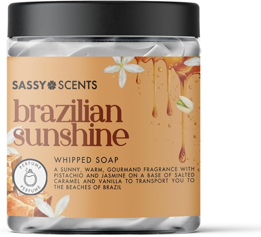 Sassy Scents Brazilian Sunshine Whipped Soap | Cleansing + Nourishing | Gentle For All Skin Types | 115g