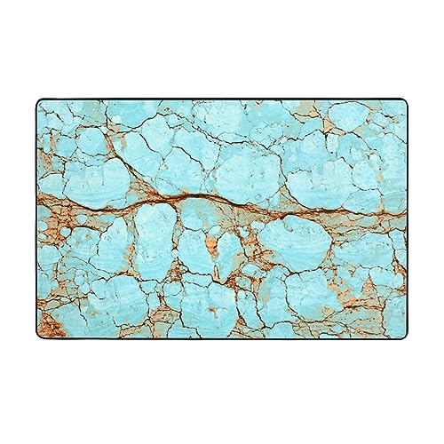 Tapis de sol durable turquoise pour protéger et sublimer la pièce