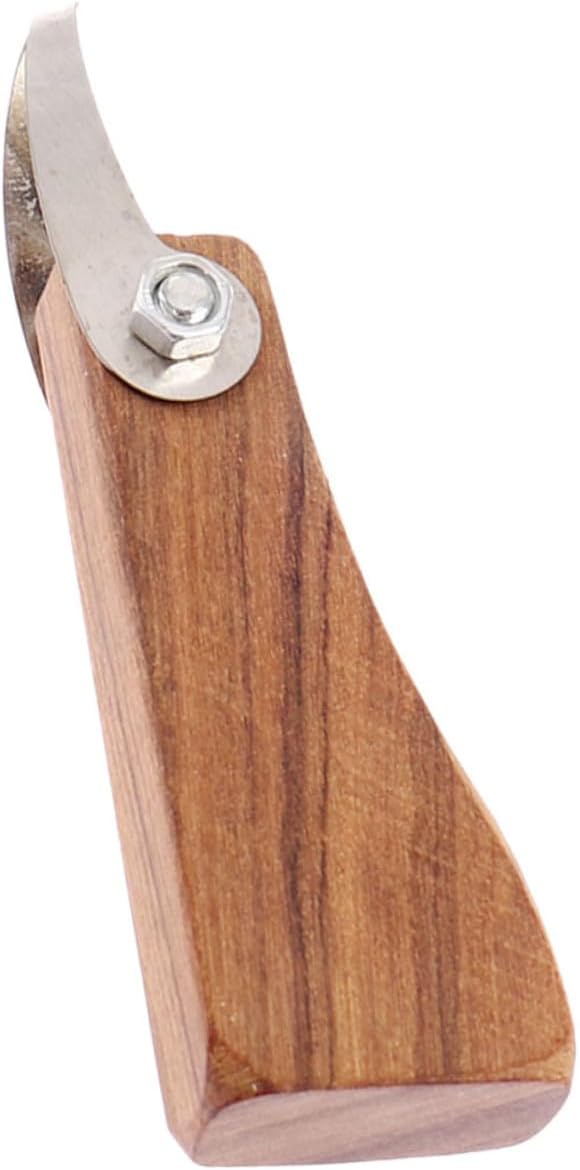 ADOCARN Multifunction Metal Pottery Tool with Wooden Handle for Clay Sculpting and Trimming Carve Cutter for DIY Crafting and Artwork Modeling Practical Sculpture Tool