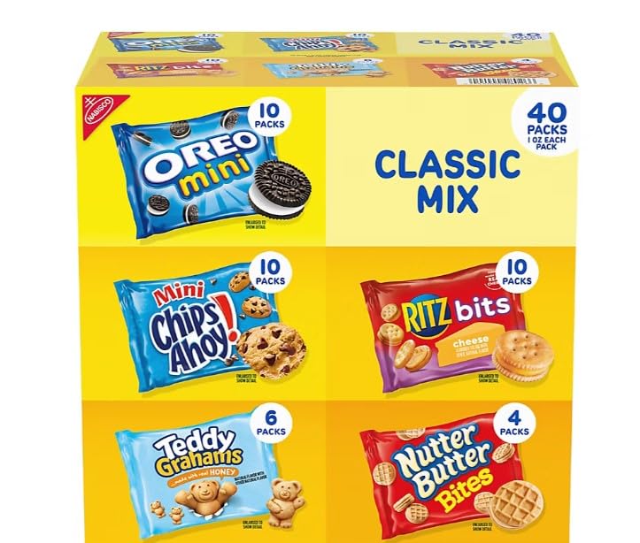 Nabisco Classic Mix Cookie & Cracker Variety Pack, 40 pk