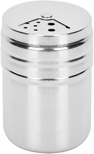 Miniatura 7 de Juego de tarros de especias de acero inoxidable, paquete de 6 botellas de especias de 3 onzas, kit de botellas de especias con tapas agitadoras,