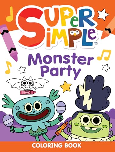 Image of Super Simple Monster Party Coloring Book (Super Simple Kids Coloring Books)