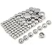 HTTMT MT247-004-CD 87 pieces-Chrome ABS Plastic Bolts Toppers Caps Set Compatible with 2000-2005 2006 Harley Davidson Softail Twin Cam [P/N: MT247-004-CD]