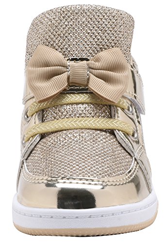 Toddler Glitter Shoes Girl's Flashing Sneakers with Cute Bowknot2