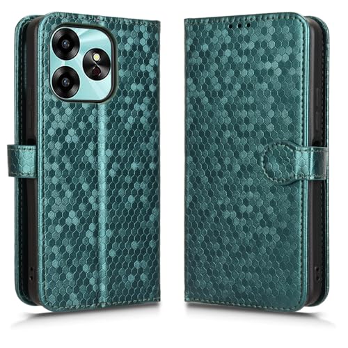 SHIEID Wallet Case for Umidigi G6 5G, Umidigi G6 5G Magnetic Enclosed Dot Painted Phone Case
