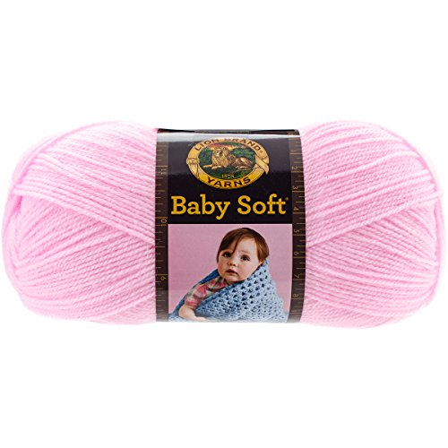 Image of Lion Brand Yarn (1 Skein) Lion Brand Yarn Babysoft Baby Yarn Yarn, Little Girl Pink Multicolor