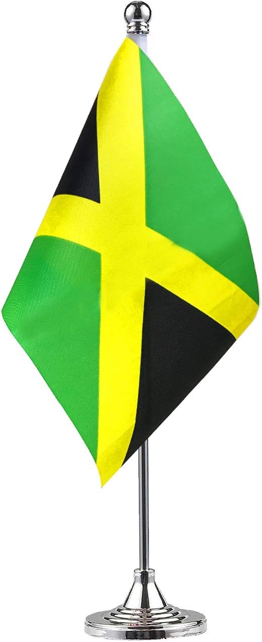 Buy GentleGirl Jamaica Jamaican Table Flag,Desk Flag,Office Flag