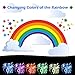 3D Unicorn Nightlight Optical Illusion Touch Lamp, 7 Color Change LED Projector Remote Night Light Baby Nursery Kid's Room Desk Table Decor Fairy Tale Birthday Party Gift Lighting Decoration