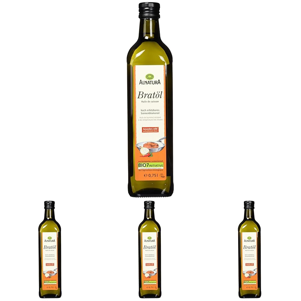 Alnatura Bio Bratöl, 750 ml (4er Pack)
