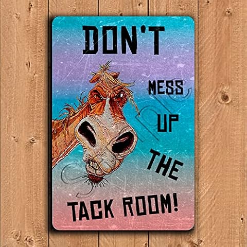 Funny Horse Tack Room Sign for Stables Cover