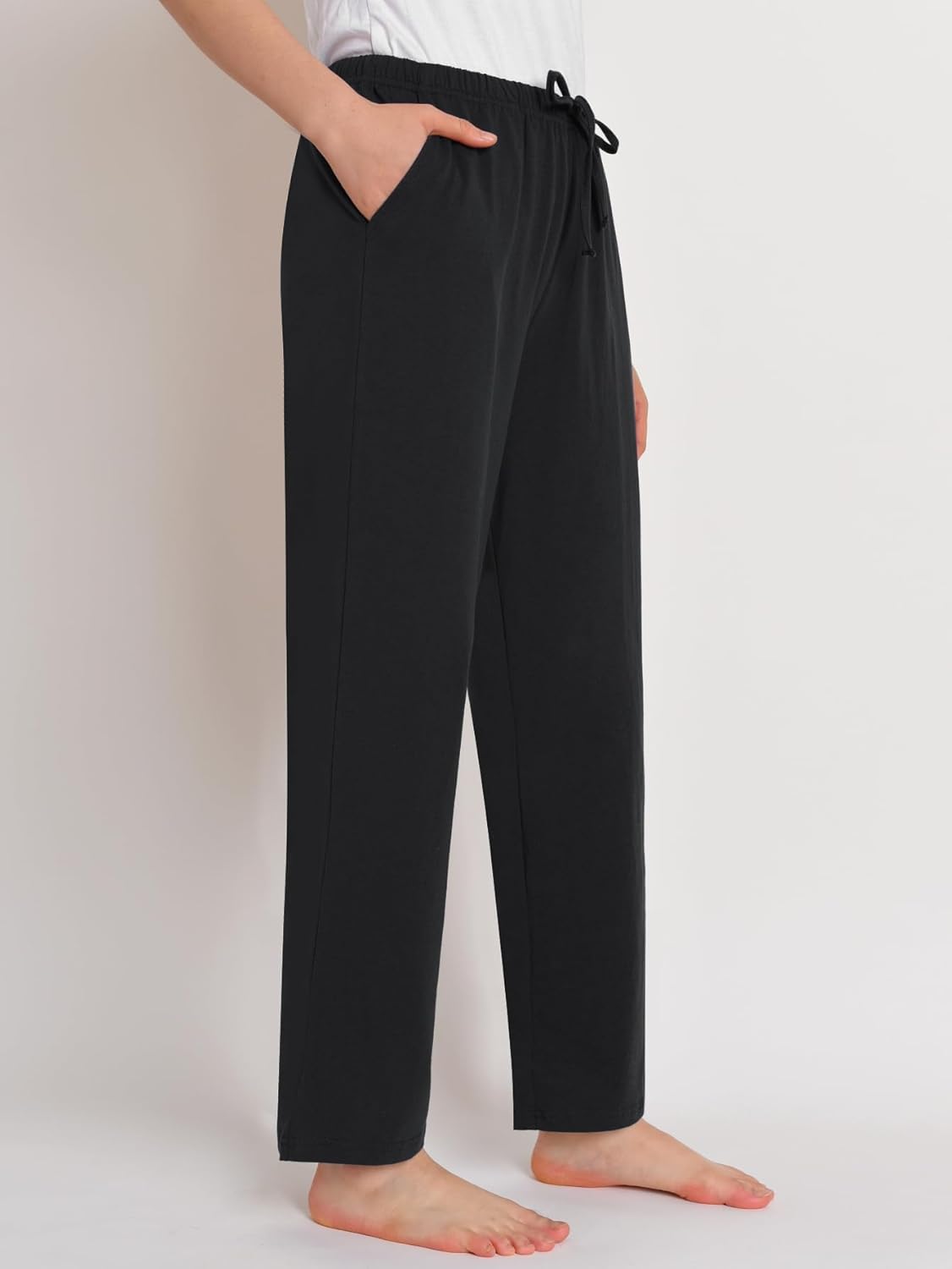 Latuza Women's Petite Pajama Pants Cotton Pajama Bottoms Petite Length - Image 2