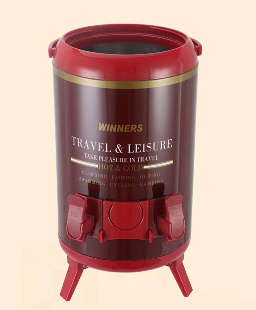 Dispensador de Agua Caliente y Fria, 6L/8L/10L, Hervidor de Bebidas Termo de Acero Inoxidable con Dispensador de Té y Café, Teteras de Té Caliente, Perfecto para Eventos Grandes y Catering