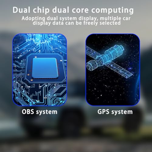 Pantalla Head Up Display Universal M7 con Sistema Dual OBD2 y GPS 4